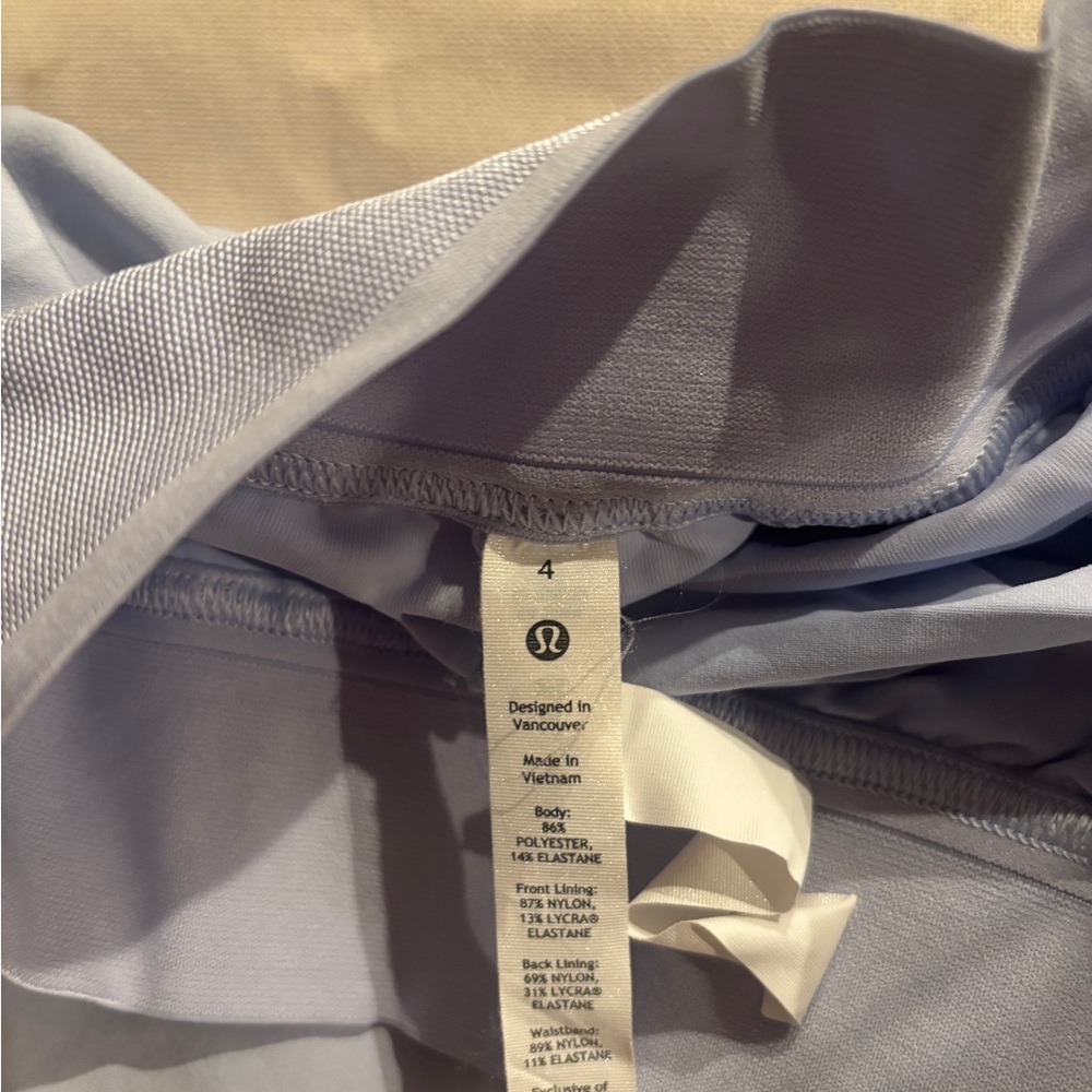 Lululemon Athletica Mini Skirt in Light Blue